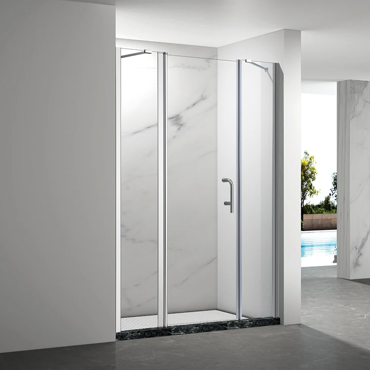 European Style Modern Design Bathroom Customized Glass Pivot Shower Door