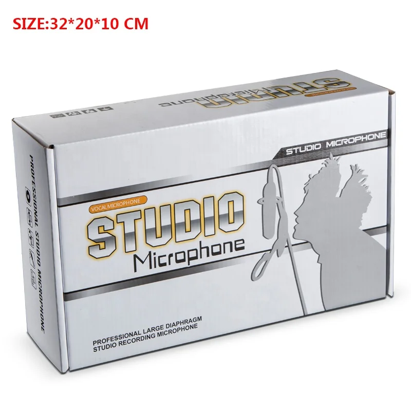 MY MIC FG02 Professional Retro Recording Microphone Studio Condenser Mic for Live Streaming Singing YouTube