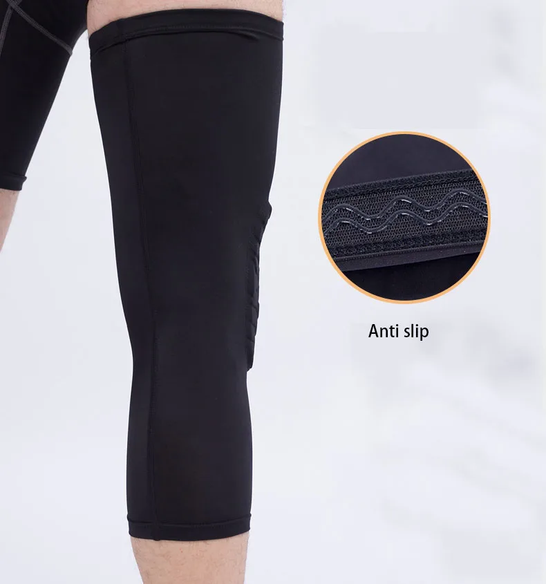 Factory Wholesale Basketball Football Weightlifting Knee SUPPORT BRACE Elastic Fabric Breathable Knee Sleeve UV Calf Thigh