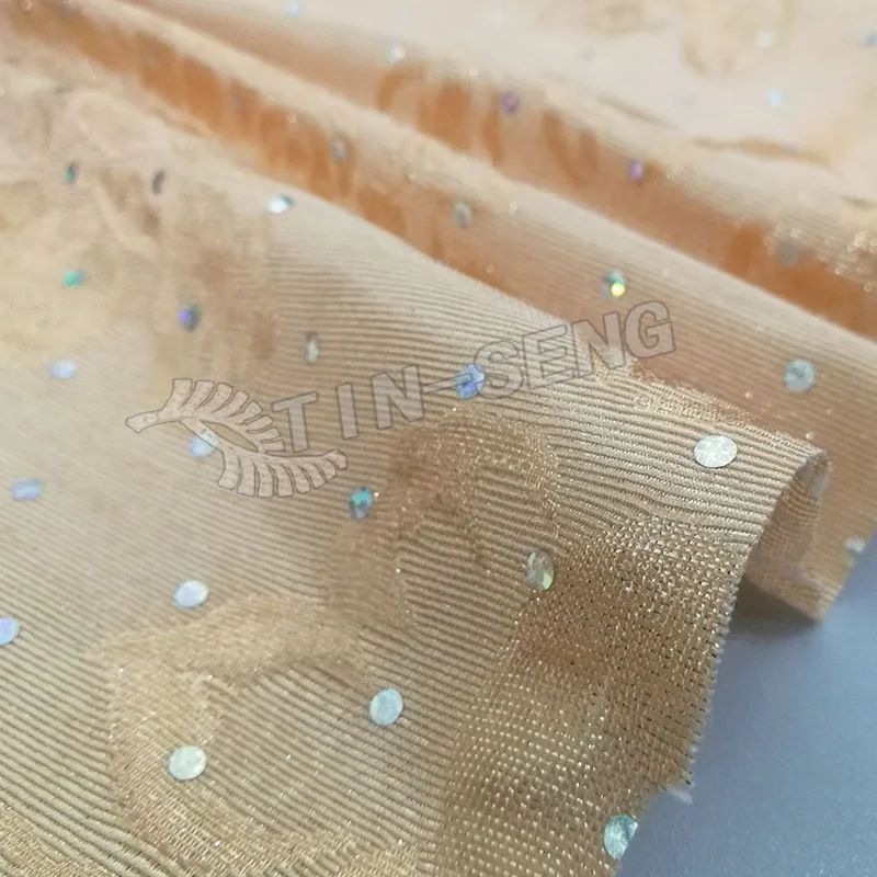 Легкая хлопковая жаккардовая ткань тюльпана для занавесок