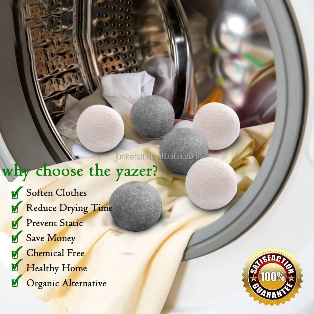 Wool dryer balls organic zero waste dryer wool balls cotton wool balls