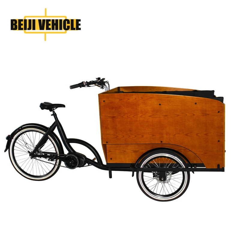 3 wheel cargo bicycle electric mid motor electric cargo bicycle for sale