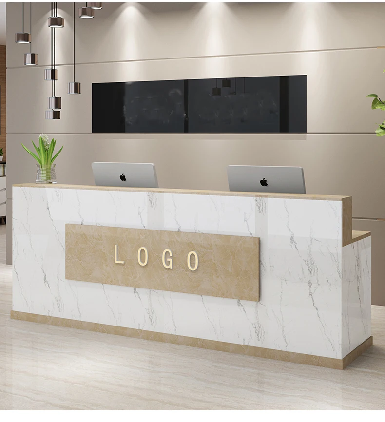 Luxury Modern reception desk Furniture store front desk cashier retail counter