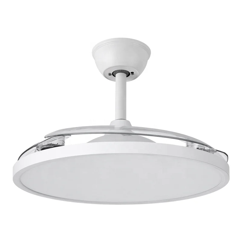 Y046 Modern remote control 42 inch bladeless 110/220v ceiling fans with lights lamp led designer luz con ventilador oculto techo