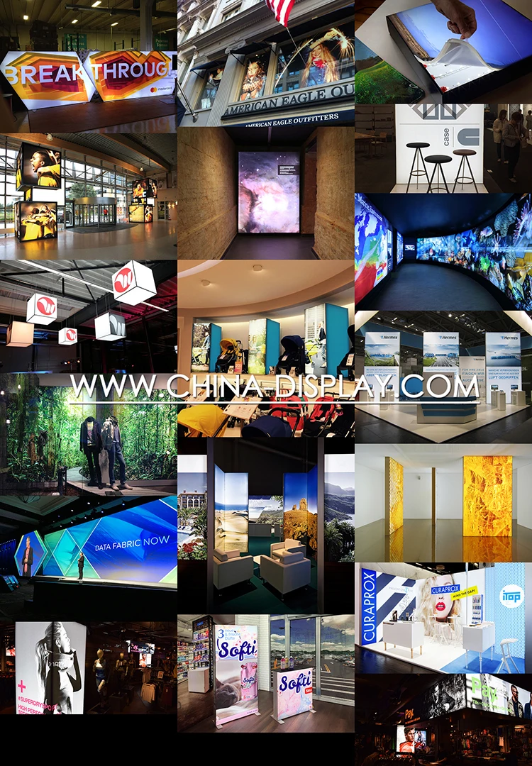 High Temperature Resistance Led Super Slim Magnetic Collage Frames Advertising Wall Poster