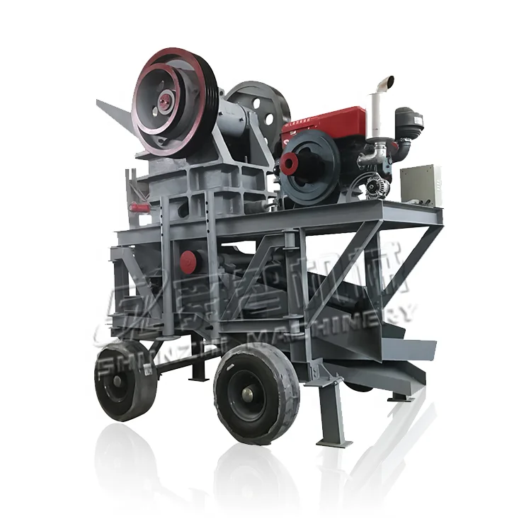 
Mini Diesel Movable Stone PE150*250 Jaw Crusher For Sale 