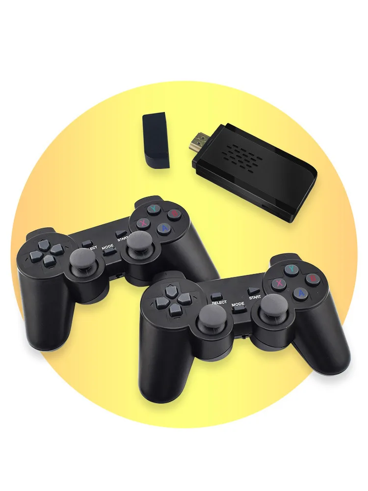 Портативная игровая консоль RTS M8, четырехъядерная видеоигра H-dmi 10000 +, Ретро ТВ с джойпадом, Ретро ТВ, игры, двойной плеер, беспроводной геймпад