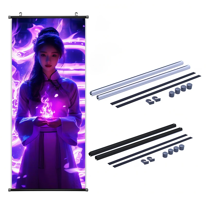 Polyester Hanging scroll  Poster Custom Color Anime Movies Advertising Promotion Poster Banner Wall Scroll
