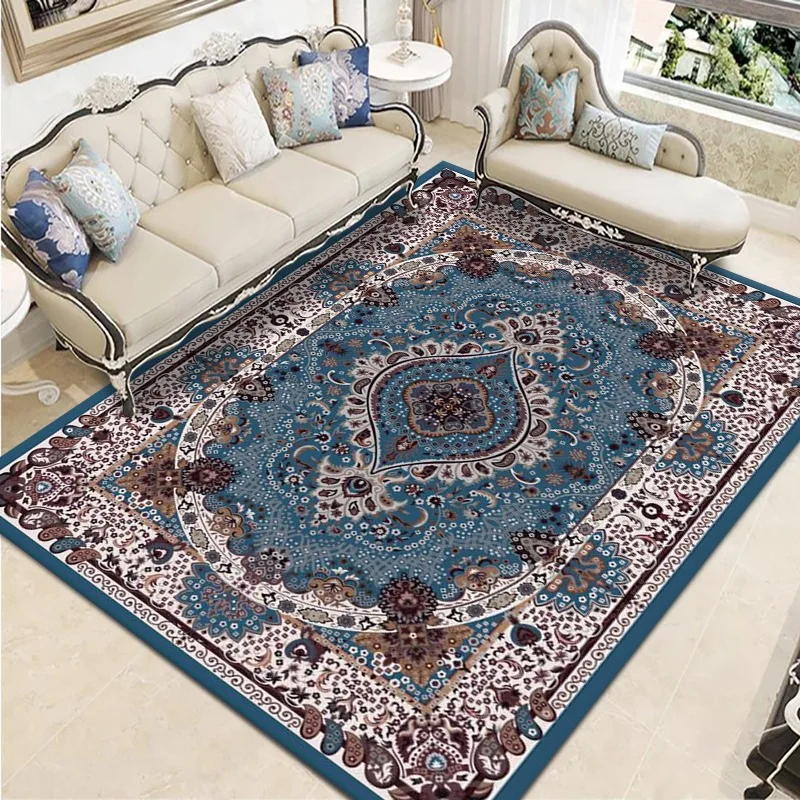 Persian Style Super Soft Carpet Printed Flannel Rustic Cheap Hotel Carpet Rugs For Hotels