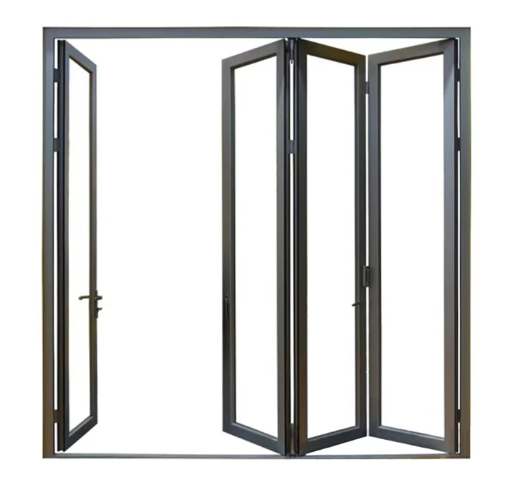 Balcony Terrace Horizontal Design Aluminum Accordion Sliding Folding Bifold Bi-Fold Doors