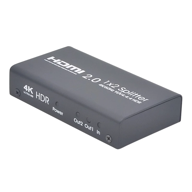 2 ports HDMI splitter 4K HDMI Splitter hdmi splitter 1x2 for PC, TV, CCTV system