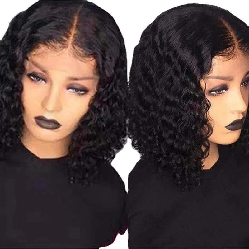 Wholesale Beautiful High Temperature Synthetic Hair Elegant Black Curly Style Synthetic Hair Wigs For Black Women