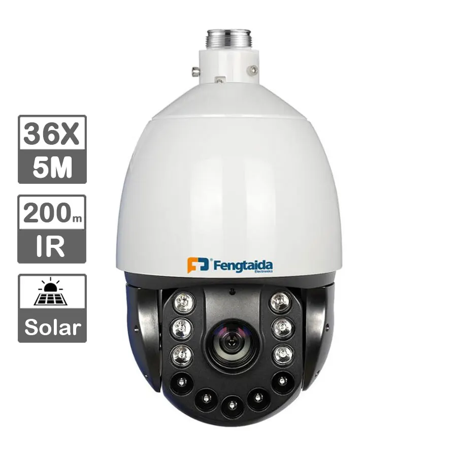 
Outdoor 5 MP 33X Optical Zoom 36X Digital Zoom 360 Degree IR Long Range 200m Distance High Speed Dome PTZ Camera 