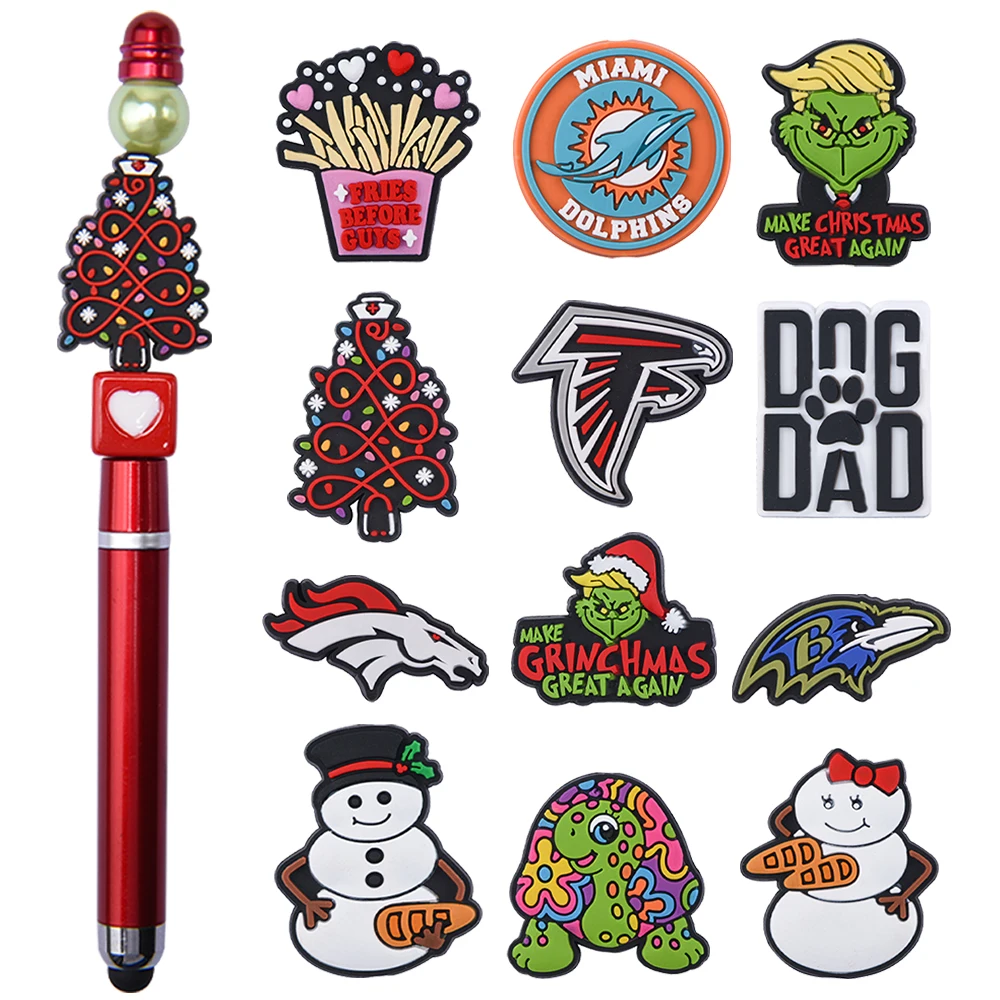 Wristlet Keychain Bracelet Pet Dog Focal Beads Silicone Diy Drawing Board New Silicone Dog Focal Beads For Pen Making