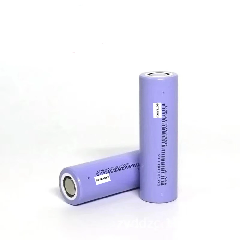High drain 3.7v 3.6 volt inr21700/40p lithium ion FPV drone battery rechargeable li-ion battery 40P INR 21700 4000mah 10c