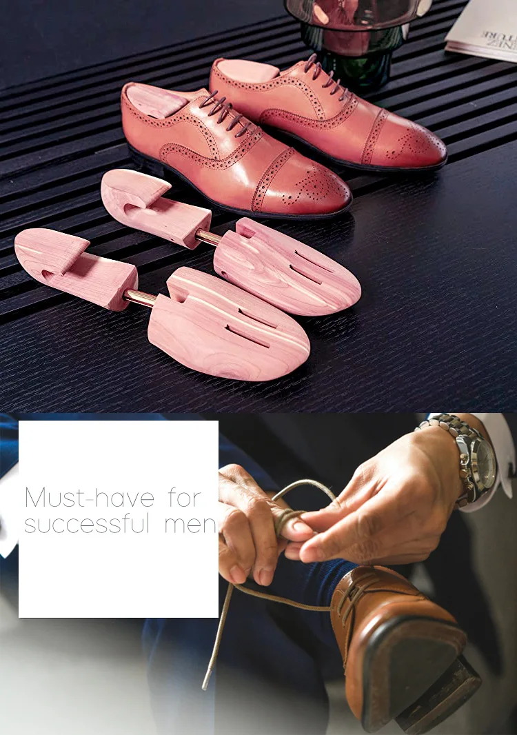 High quality custom Red Cedar wood Shoes Trees for Brand leather shoe store and Home shoe cabinet