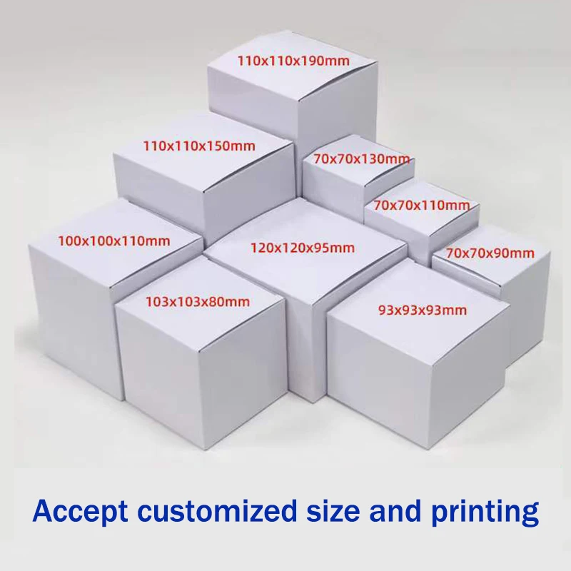 Customized Product Packaging Small White Box Packaging, Plain White Paper Box, White Cardboard Box