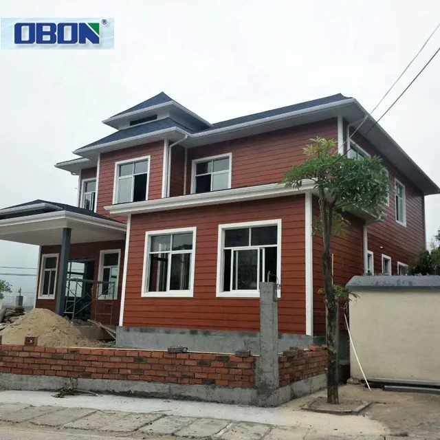 Xiamen OBON Light Steel Luxury Prefab House Building Prefabricated Villa Modern Steel Structure 3 Years 8 Grade Villa Haus Luxus