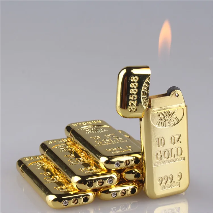 Amazon top seller Luxury gold lighter Gold Nugget Lighter for cigarette