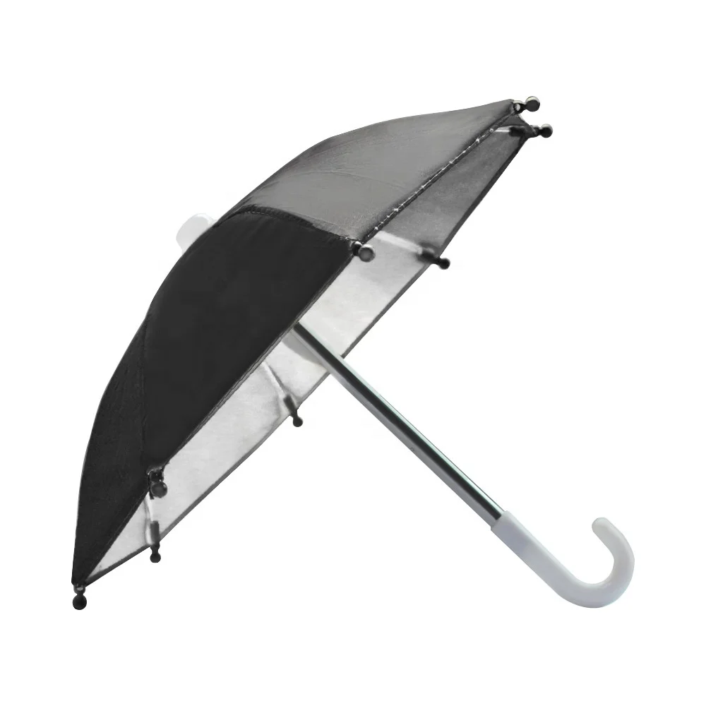 Custom Logo Small Mini Anti UV Rain Cover Motorcycle Cellphone Phone Umbrella