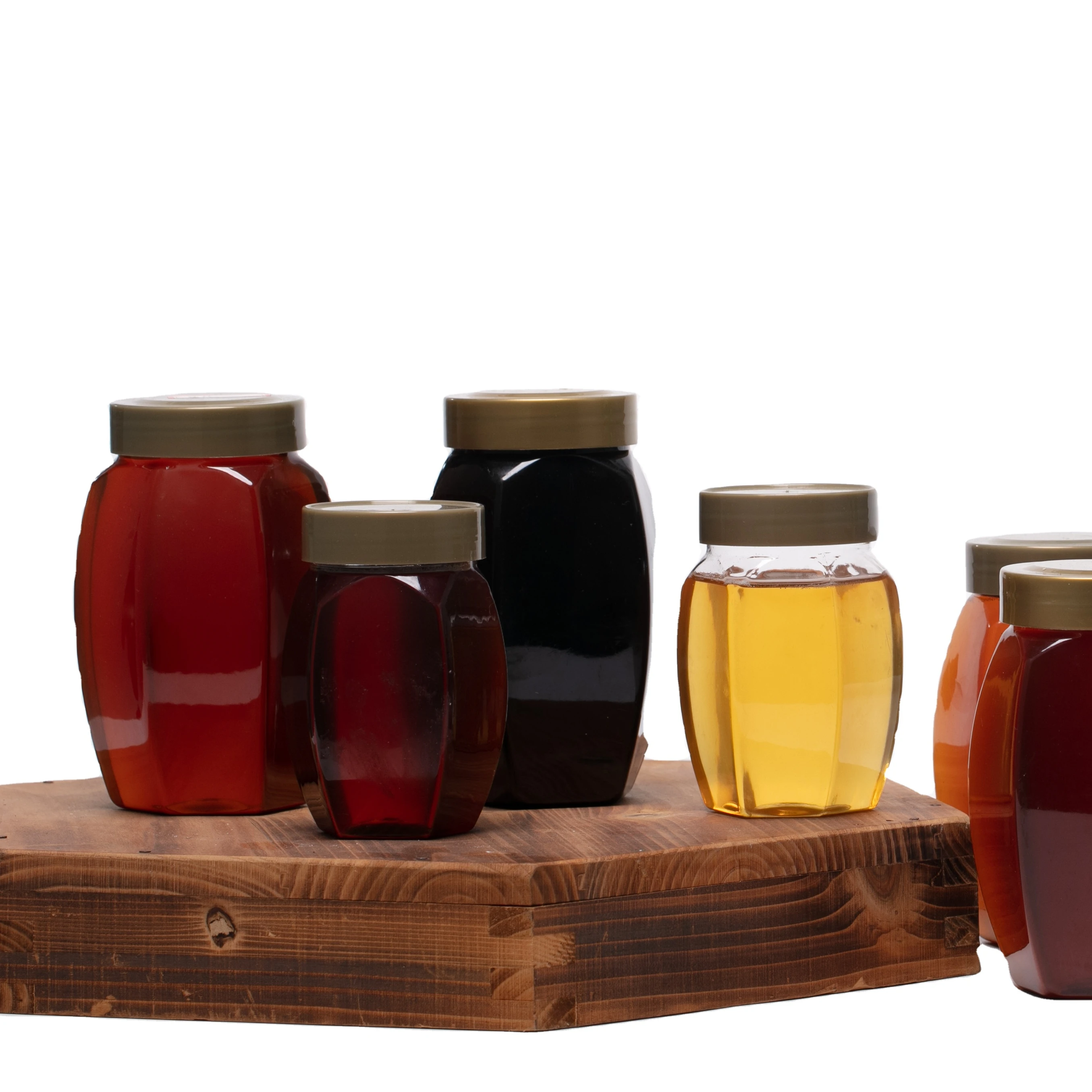 Бутылка для упаковки натуральный Золотой медовый пчелиный каштан мед