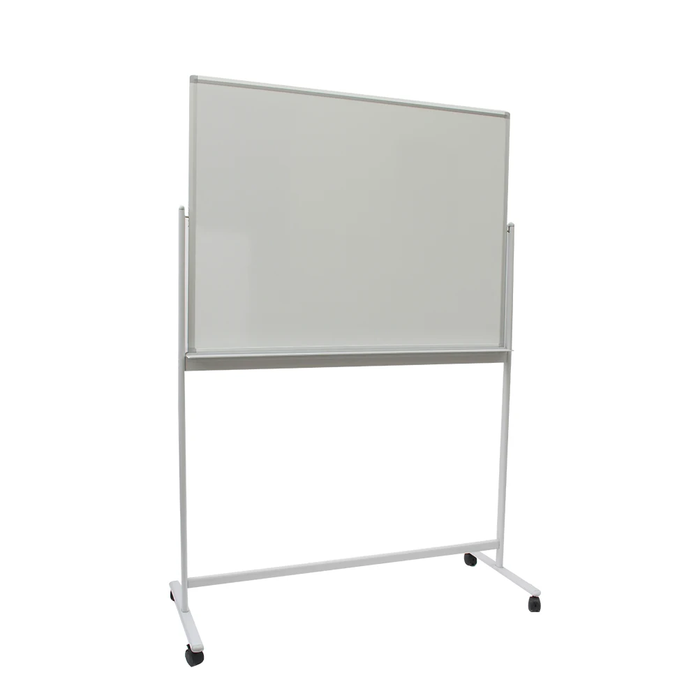 Custom Mobile Whiteboard One Sided Magnetic Dry Erase Whiteboard On Movable Stand Writing Notice Board