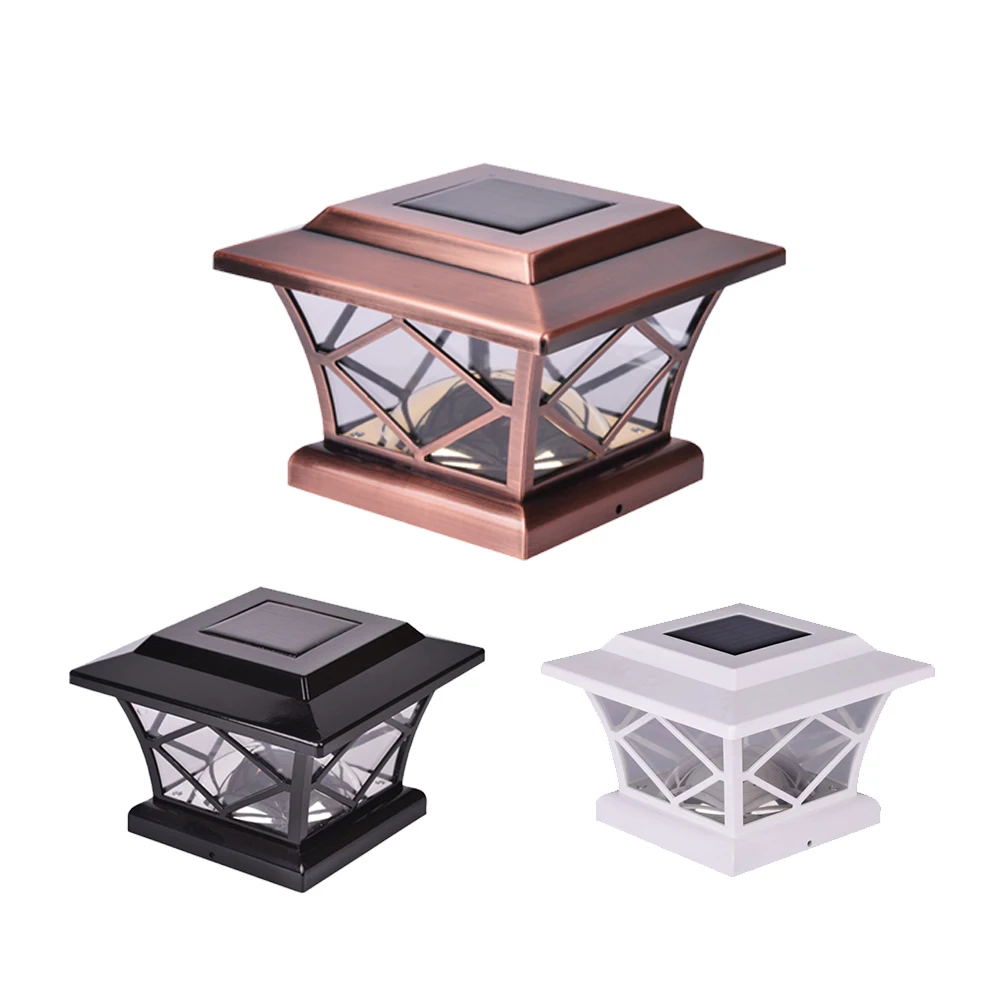 5x5 Loyal Waterproof 4x4 Solar Post White Deck Post Light Solar Fence Light Outdoor