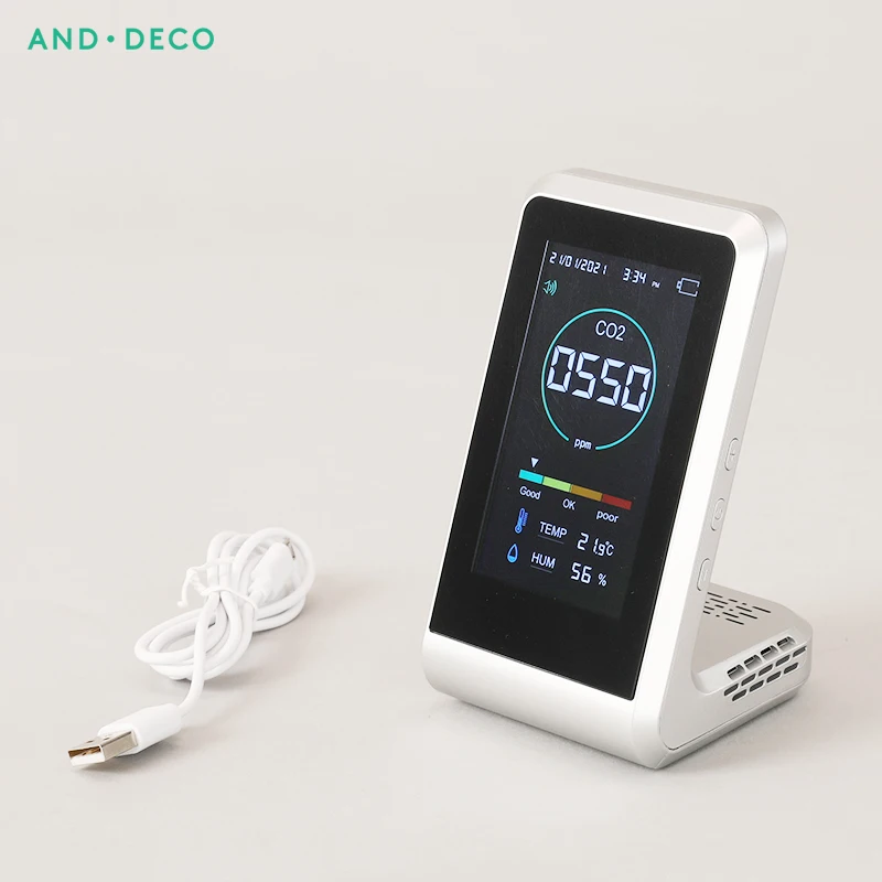  New Technique Desktop Co2 Monitor Air Detector Greenhouse Gas