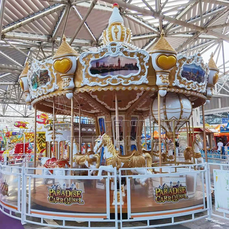 Theme Park Designer Kids Carousel Attraction Equipment Amusement Park  For Sale