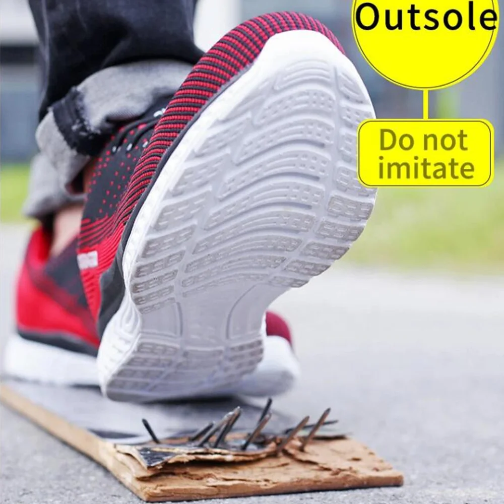 JACKBAGGIO Brand Safety Shoes CE Approved EN ISO:20345 S1P Steel Toe-Cap Puncture Resistant