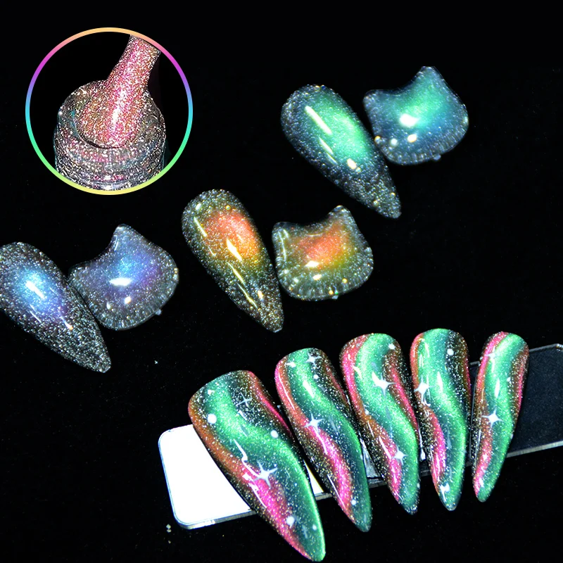 New Arrival Glow In Dark Diamond Cat Eye 15ml HEMA FREE TPO FREE Salon Nail Cat Eye Gel Polish