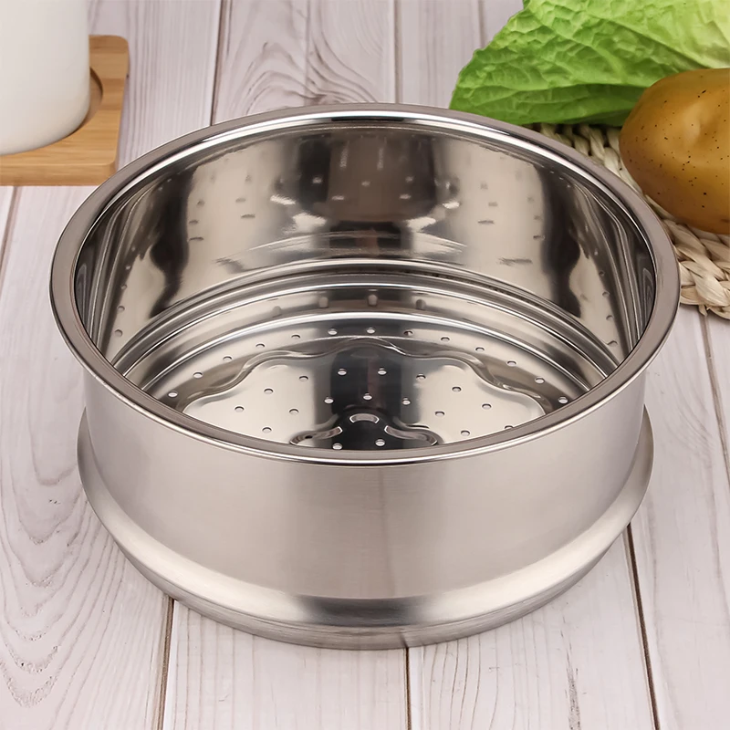 304 Stainless Steel Double Layers Milk Steam Pot Manufacture Double Boilers Stainless Steel Cooking Milk Pot With Glass Lid