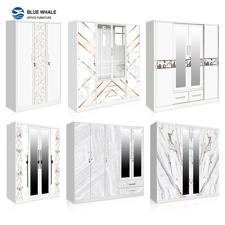 metal bedroom wardrobe sliding doors 3 door wardrobe with single mirror
