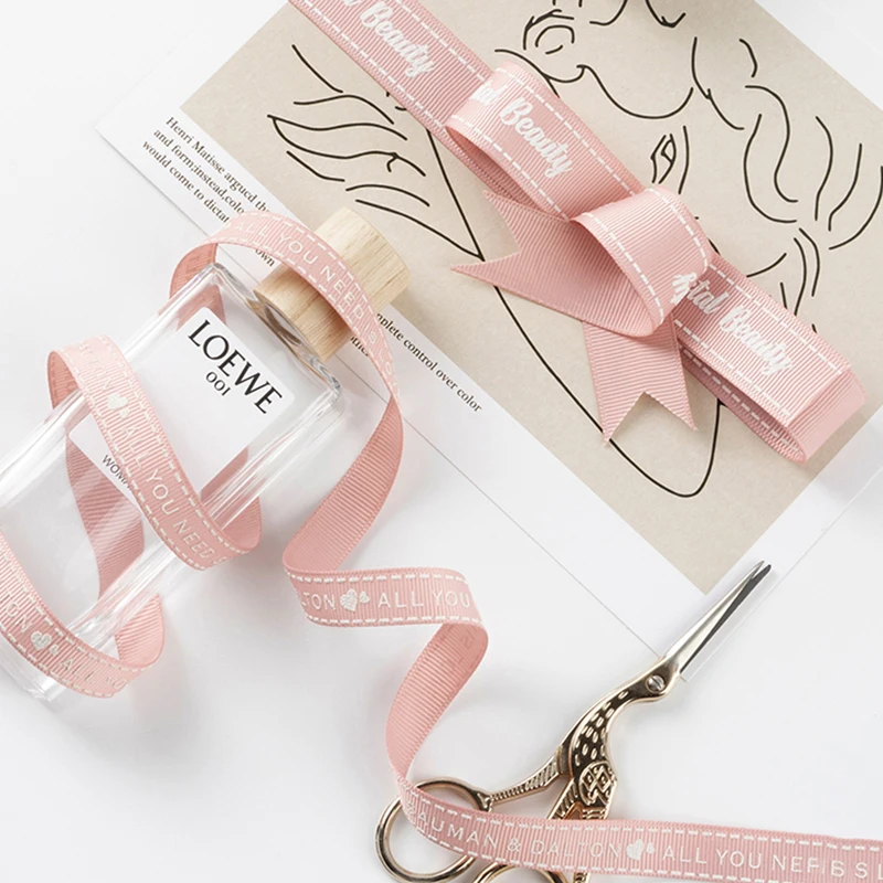 Party Wedding Decorative Silk Satin Ribbon Soild Color Birthday Gift Printed Ribbon Gift Satin Ribbon For Wrapping