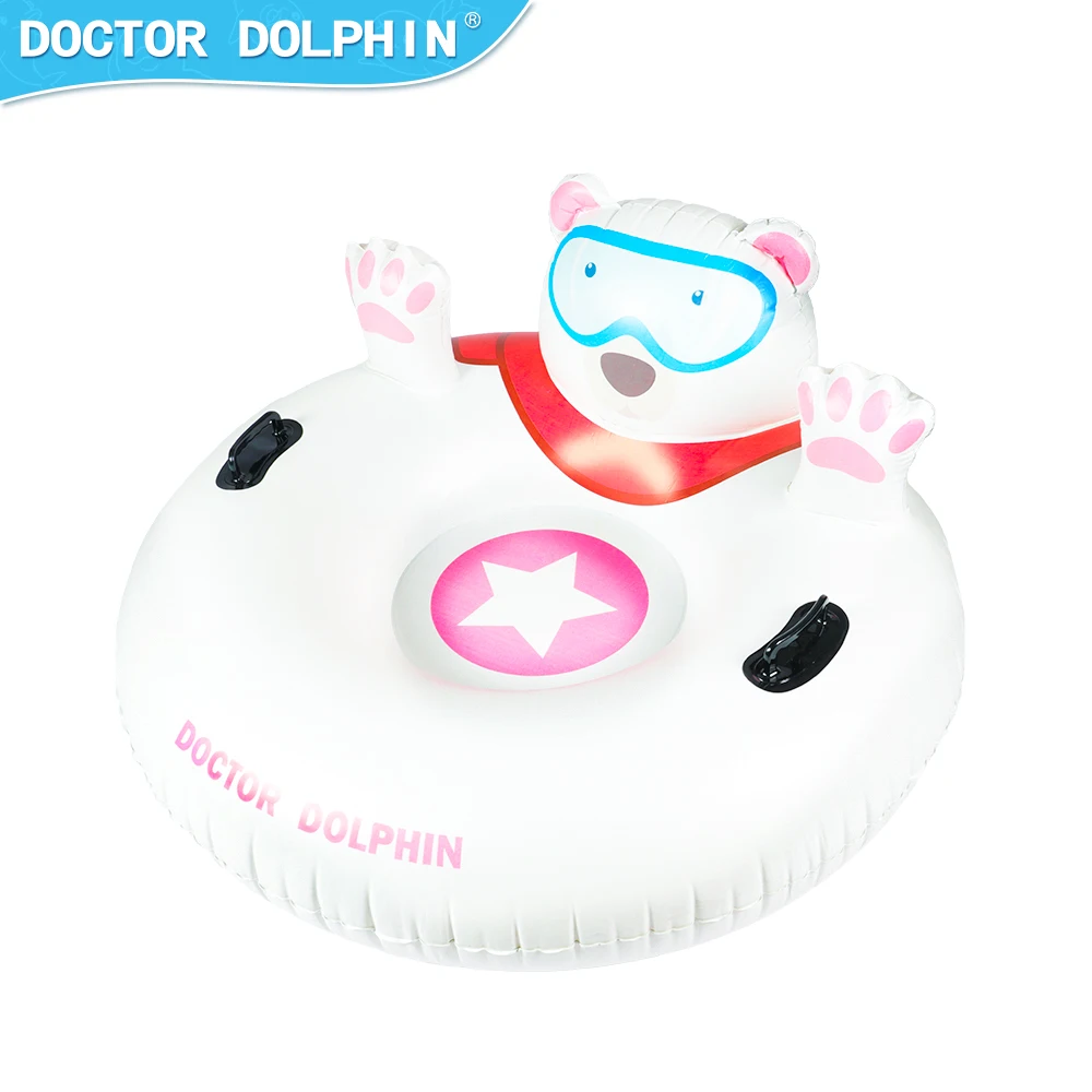Cute Cartoon New Design Pvc Inflatable Snow Tube Sled Snow Toys For Winter Outdoor Sledding Sports Fun Winter Fun Snow Tube