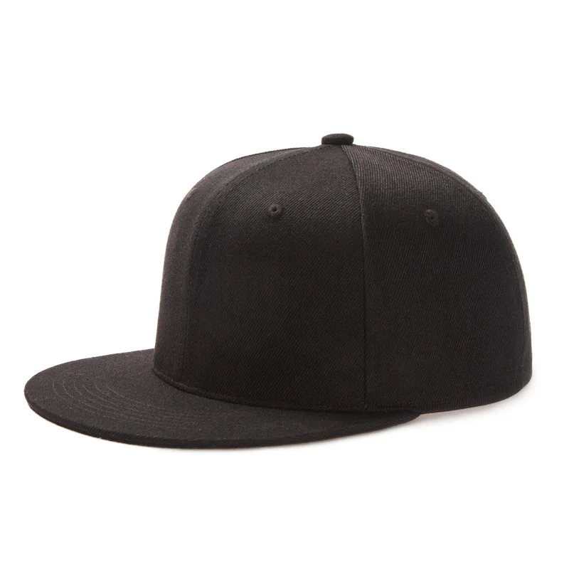Adult Back Closed Flat Brim 6 Panel Small Head Lady Man Blank Hip Hop Snapback Hat Men Flat Hats