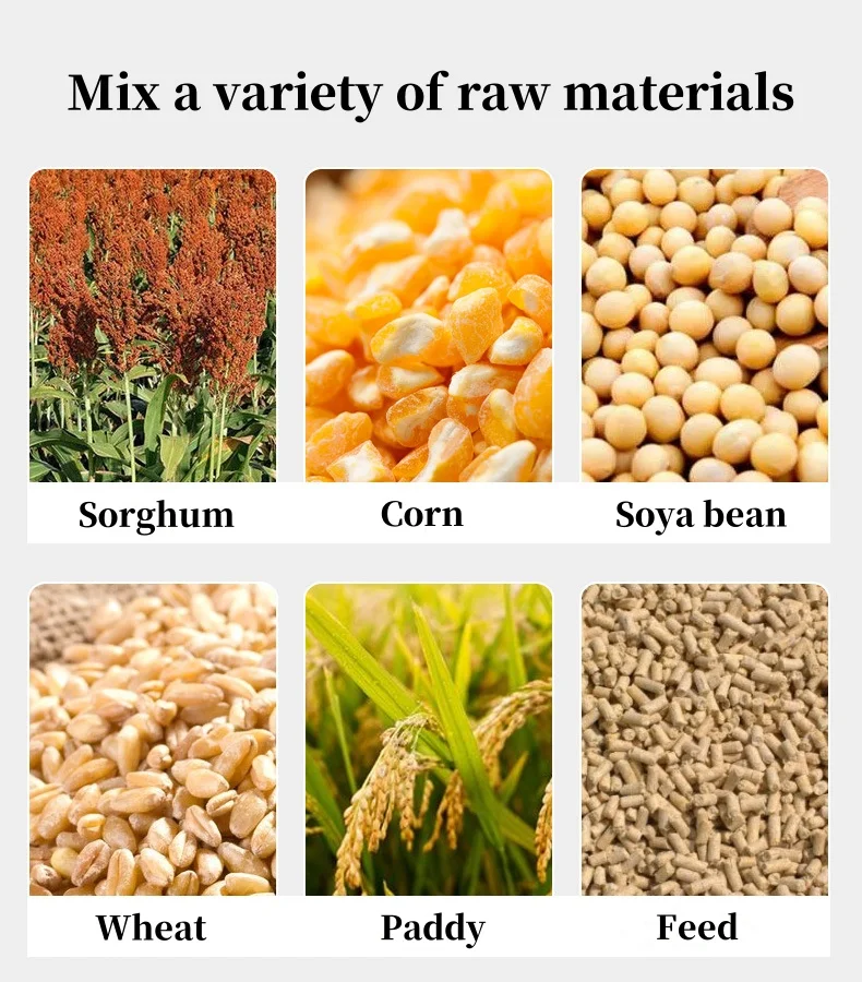 High Quality Multi-functional Crushing Forage Wheat Straw Feed Mixing Machine