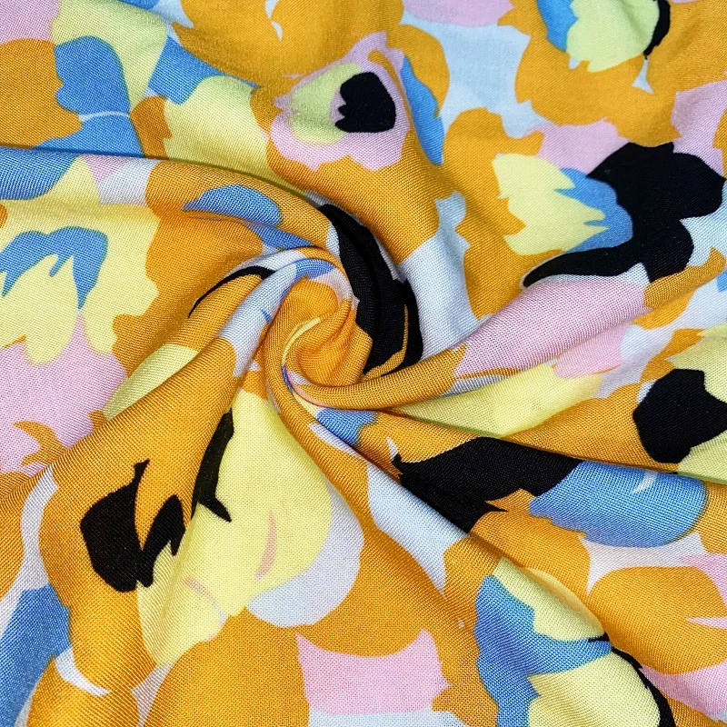 Newproduct skirts fabric Woman dress 100%rayon 30*30/68*68 print plain woven