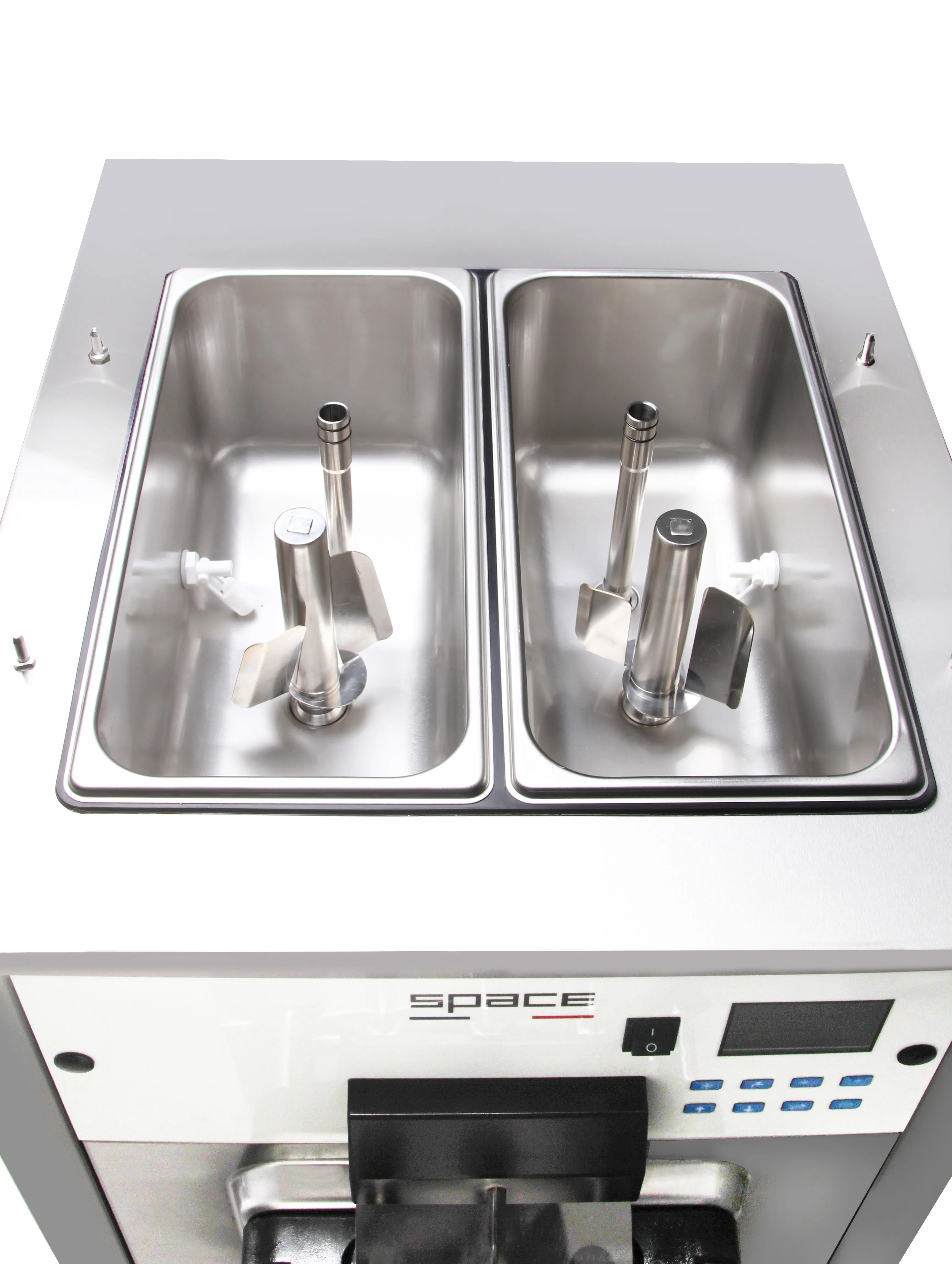 Tabletop machine a glace professionnel 2+1 mixed flavors ice cream making machine with wholesale price