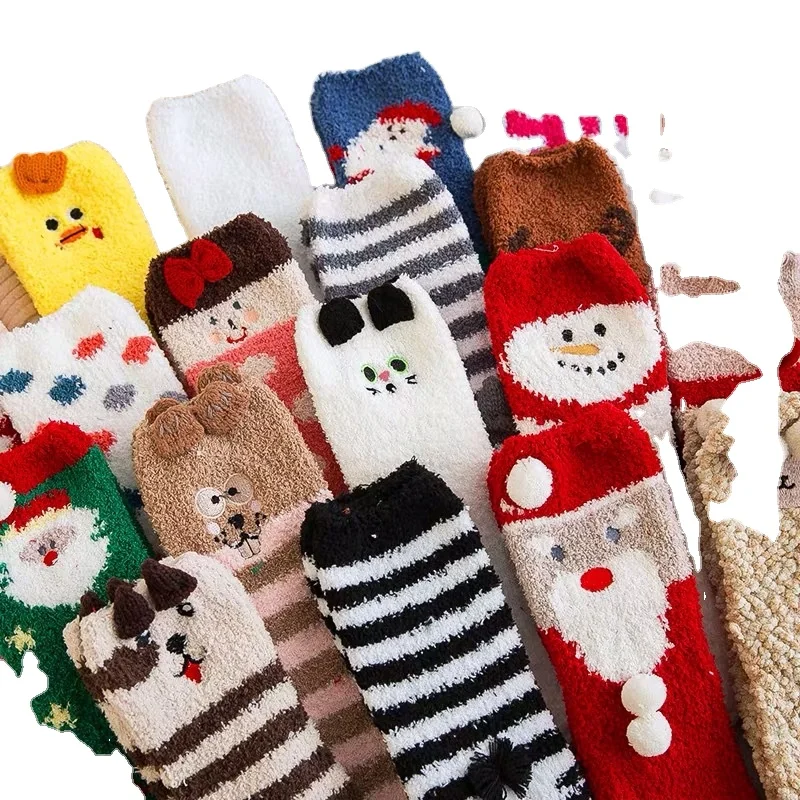 
Anta Ornaments Cruz Lot Christmass Decoration Sock Stocking Womens Running Fuzzy Christmas Women Socks 