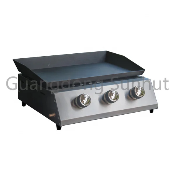 Three Burners Plancha ,outdoor barbecue grill