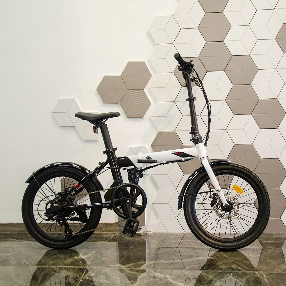 With Kenda Tire Hottech Ancheer Folding Electric Bicycle Bike 2020 China Folding Pedal Lithium Battery 250W 36V 31 - 60 Km HM20