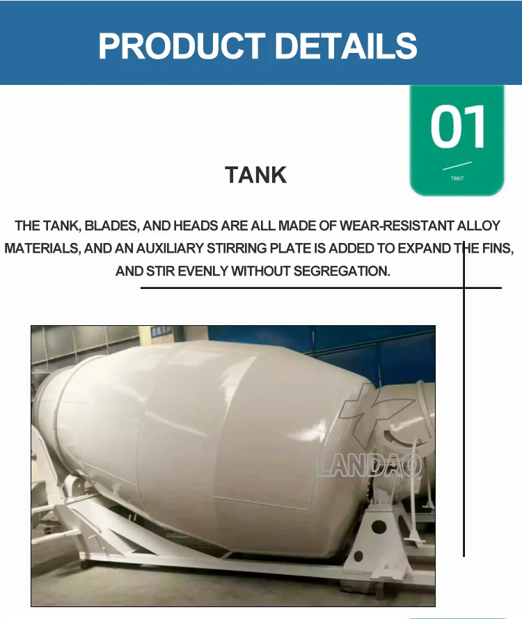 Hot Sale Mobile Tricycle Transit Beton Mini Truck Concrete Mixer