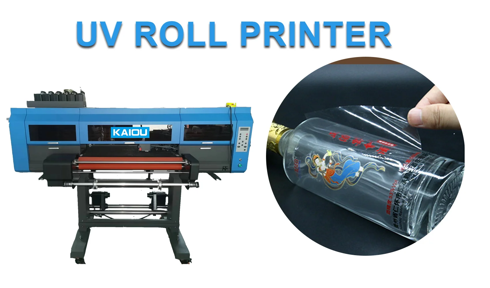 60cm Varnish Roll to Roll Sticker Printing Machine uv dtf printer with laminator 2 in 1