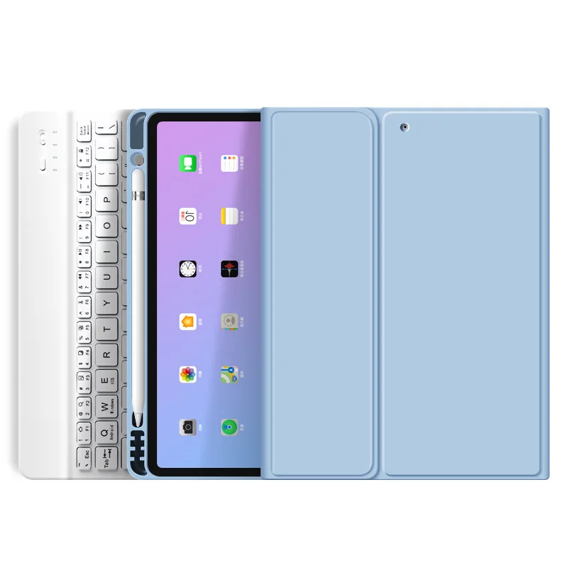 Чехол 10 2 дюйма с беспроводной клавиатурой для iPad 7-го/8-го