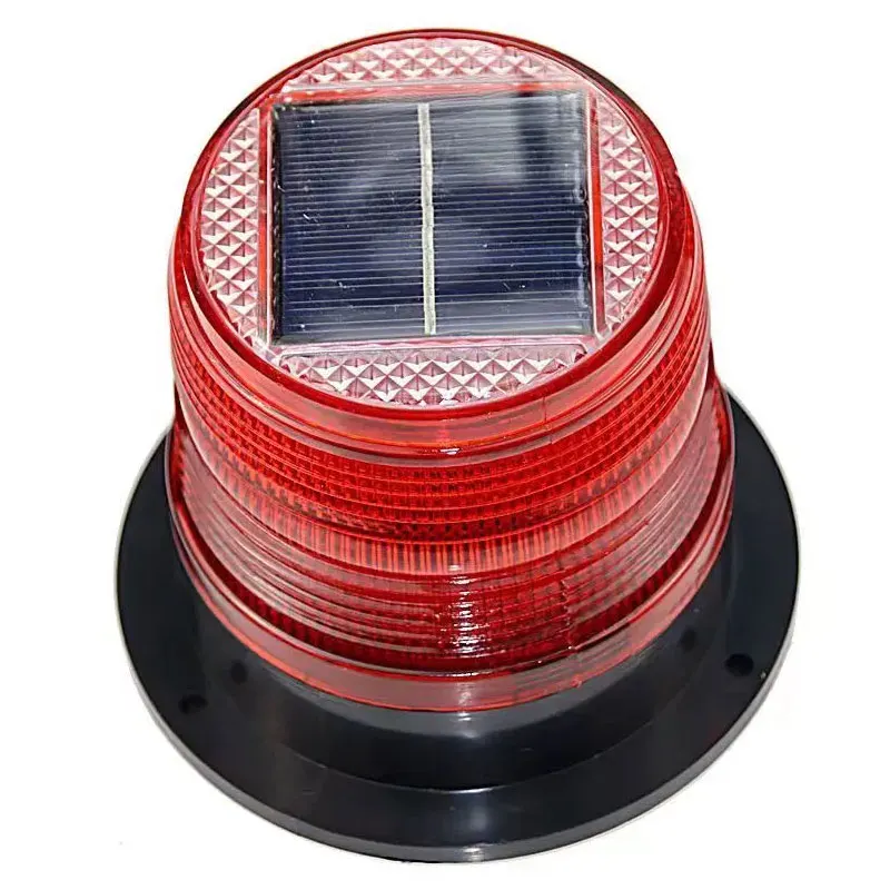 Flashing Solar Beacon Light Led Beacon Strobe Warning Light For Vehicle Gateway Emergency