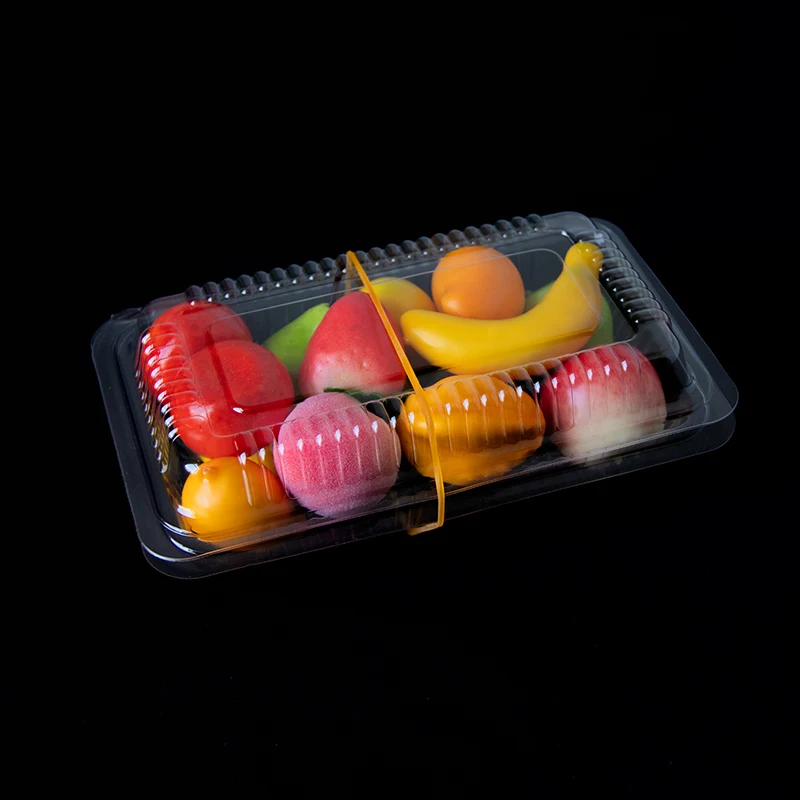 Прозрачная одноразовая пластиковая раскладушка для фруктов суши Овощная упаковка промышленного использования