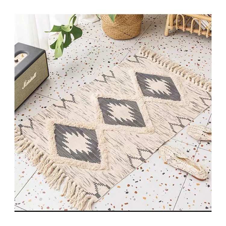 Best Selling Decoration Modern Design Doormat Boho Indoor Bedside Living Room Balcony Decor Printed Tufted Floor Rugs