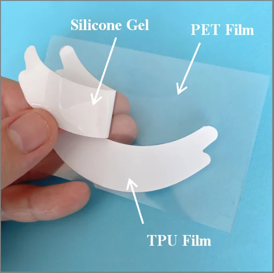 SHINECO bio biogel 3d custom logo label eyelash eyepad lint free thin ultra lashgelpads silicone adhesive under eye patches