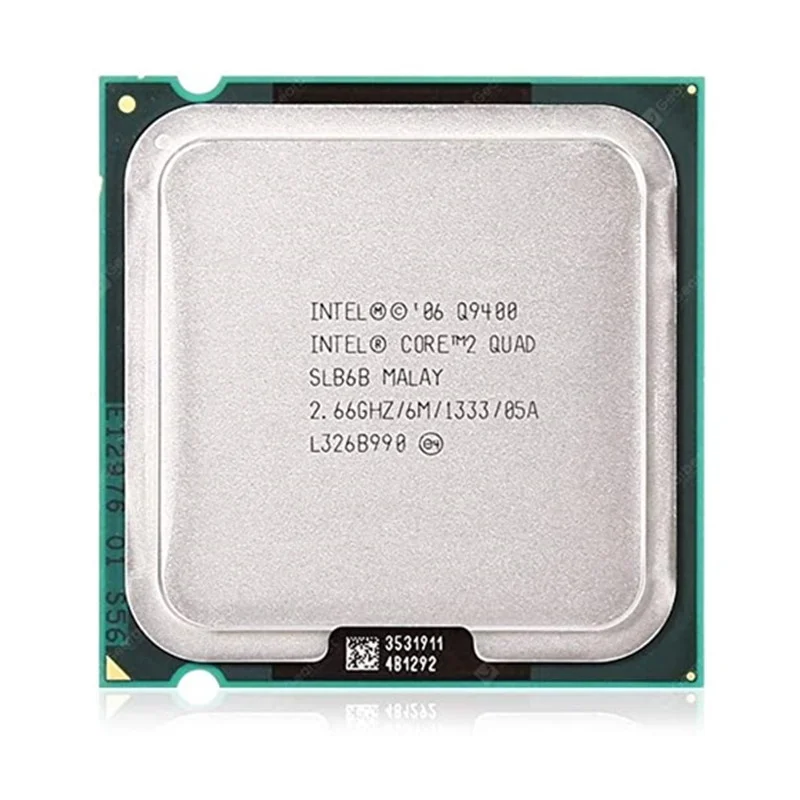 Для четырехъядерного процессора Intel Core2 Q9400 6M кэш, 2,66 ГГц, 1333 МГц FSB разъем 775